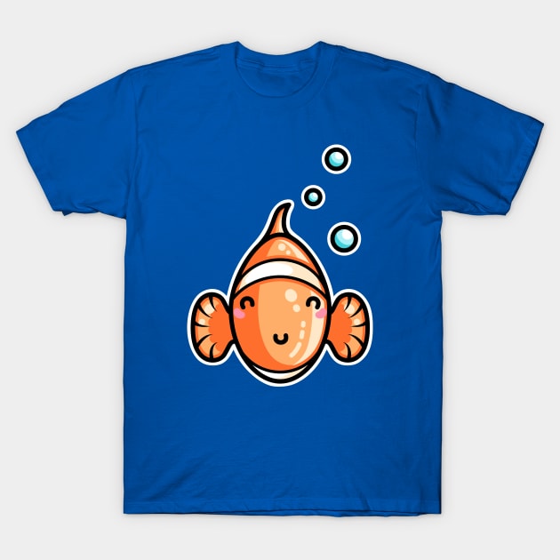 Kawaii Cute Clownfish T-Shirt by freeves